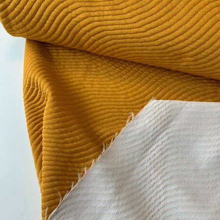 COUPON 170 CM TOPTEX - Stepped Jersey Oker