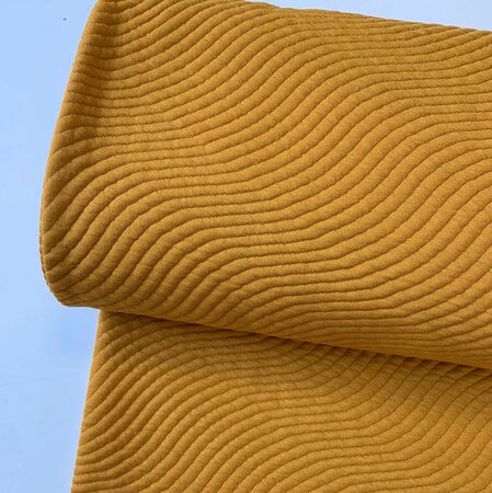 COUPON 170 CM TOPTEX - Stepped Jersey Oker