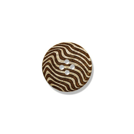 Kokosnoot - Zebra knoop 15/20/25mm
