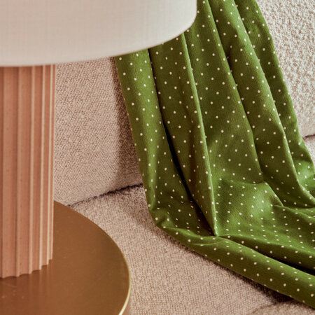 COUPON 160 CM Atelier Brunette CORDUROY Polka Dot Fine Wale Matcha