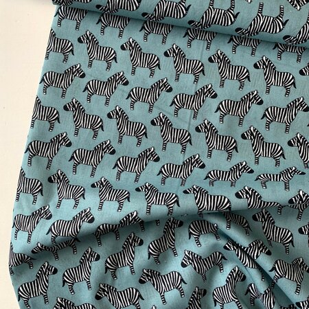 COUPON 150 CM Eva Mouton - Zebra KATOEN