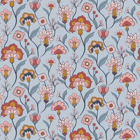 Verhees Rosella Cheerful Flower STRETCH VISCOSE