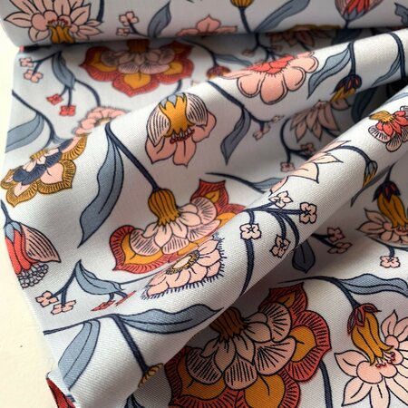 Verhees Rosella Cheerful Flower STRETCH VISCOSE