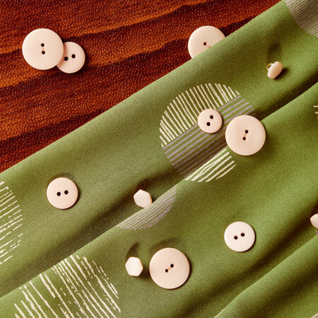Atelier Brunette - Jane Matcha Leaf Viscose (ECOVERO)