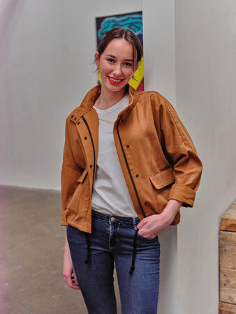 COUPON 70 CM Atelier Jupe - Caramel Brown COTTON