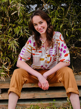 COUPON 70 CM Atelier Jupe - Caramel Brown COTTON