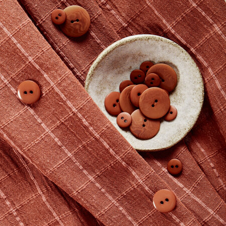 Atelier Brunette - Tile Chestnut VISCOSE KATOEN LINNEN