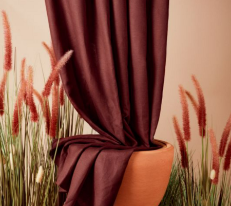 COUPON 115 CM Atelier Brunette - RUST VISCOSE LINNEN