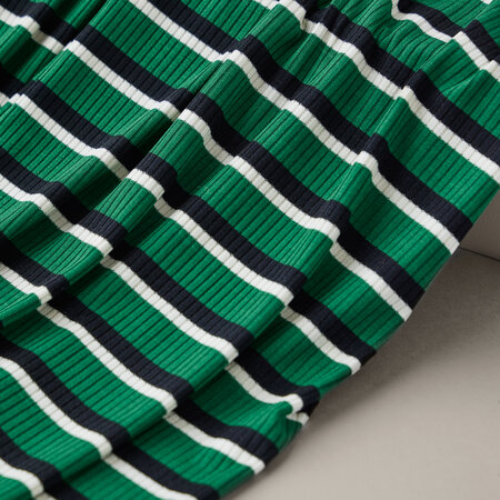 meetMilk - Frog striped Derby Ribbed Jersey TENCELâ„¢ Modal vezels