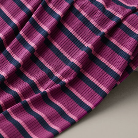 meetMilk - Cherry striped Derby Ribbed Jersey TENCELâ„¢ Modal vezels