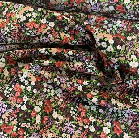 Kokka Japan / Nani Iro - Purple Field ECOVERO COTTON RAYON