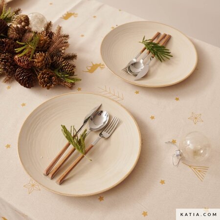 Katia - Xmas Time COTTON CANVAS GOLD