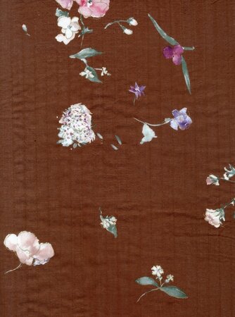 COUPON KNEUSJE MET WEEFFOUT 50 cm Kokka Japan / Nani Iro - New Morning Brown ORGANIC COTTON GAUZE