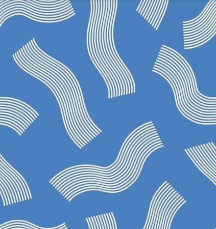 COUPON 50 CM Ansje X Misusu - Wavy Blue JERSEY