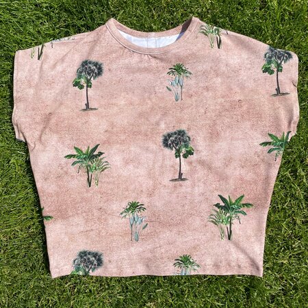 COUPON 55 CM Ansje Handmade - TREES SAND JERSEY