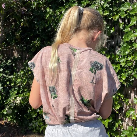 COUPON 55 CM Ansje Handmade - TREES SAND JERSEY