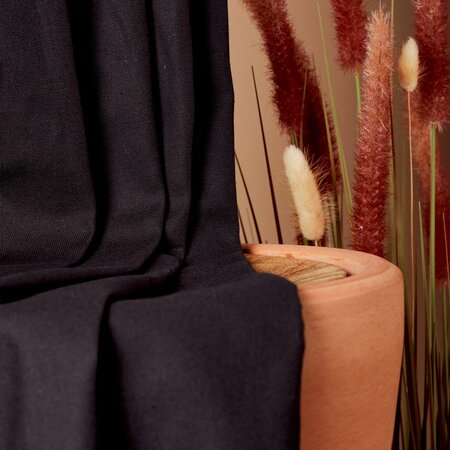 COUPON 170 CM Atelier Brunette - Night -LINNEN-KATOEN-TWILL