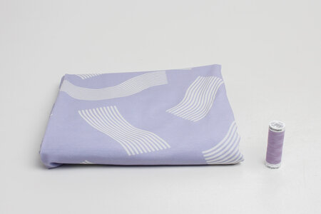 COUPON 25 CM Ansje X Misusu - Wavy Lavender JERSEY
