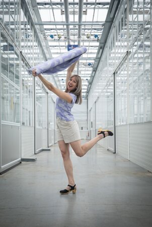 COUPON 160 CM Ansje X Misusu - Wavy Lavender JERSEY