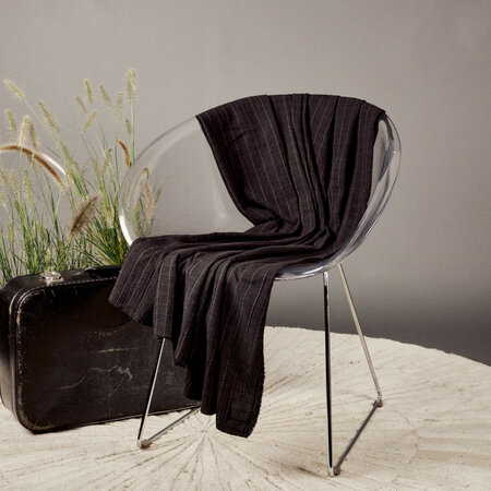 Atelier Brunette - Tile Black VISCOSE KATOEN LINNEN