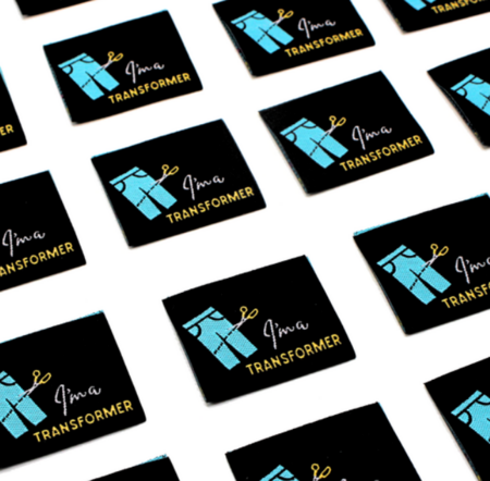 Sew Anonymous - I'm a Transformer labels