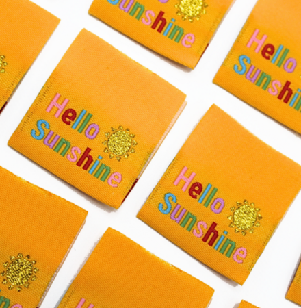 Sew Anonymous -  Hello Sunshine Metallic labels