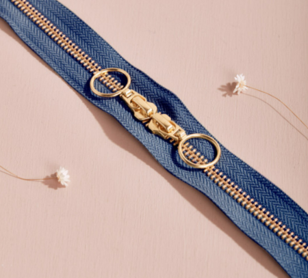 Atelier Brunette - GOLD COBALT DUBBELE RITS 40 CM