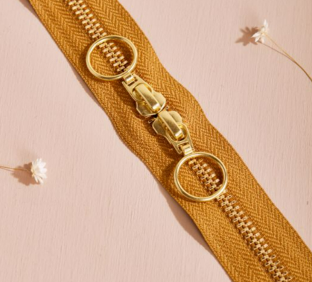 Atelier Brunette - GOLD Ochre/Tender Toffee DUBBELE RITS 40 CM