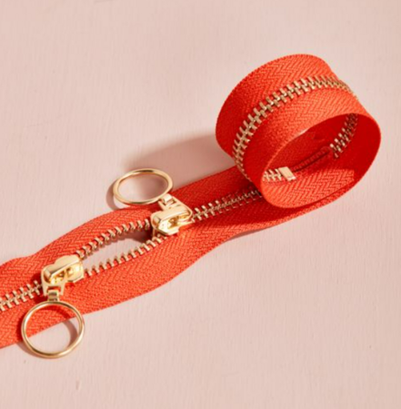 Atelier Brunette - GOLD Tangerine DUBBELE RITS 40 CM