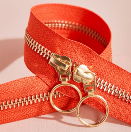 Atelier Brunette - GOLD Tangerine DUBBELE RITS 40 CM