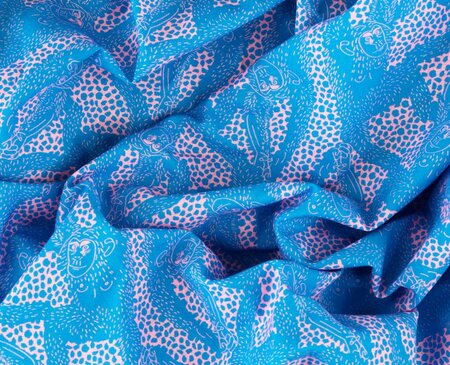 COUPON 80 CM Madame IRIS - Malia KATOEN POPLIN GOTS