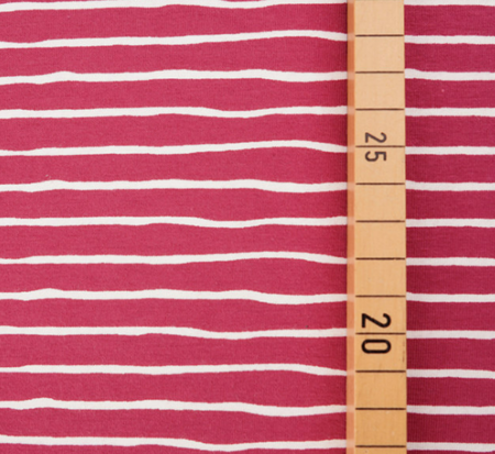 Stoffonkel HOLUNDER good vibes stripes JERSEY GOTS