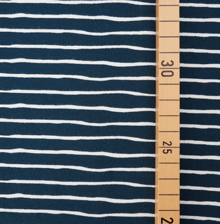 Stoffonkel WATER BY NIGHT good vibes stripes JERSEY GOTS