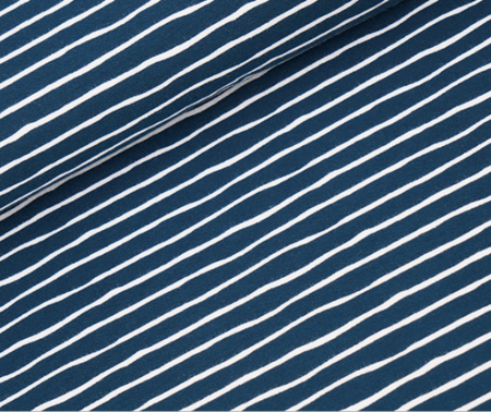 Stoffonkel WATER BY NIGHT good vibes stripes JERSEY GOTS