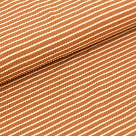Stoffonkel Karamell stripes JERSEY GOTS