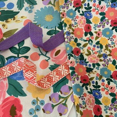 Rifle paper - Vintage Blossom Cream Metallic CANVAS