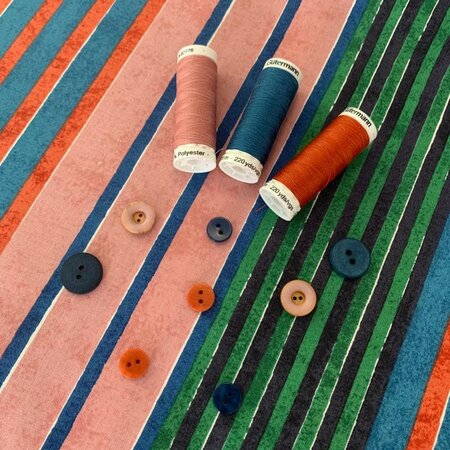 Kokka Japan - Laundry Colorful Stripes - COTTON