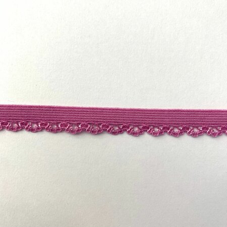 Picot elastiek - 10mm - Framboos