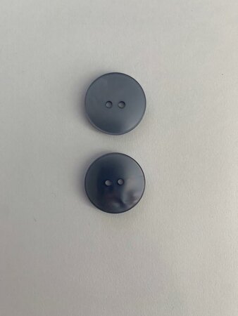 Set 2 knopen 22 mm Zilver/Blauw