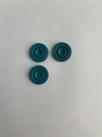 Set 3 knopen 18mm donker turquoise