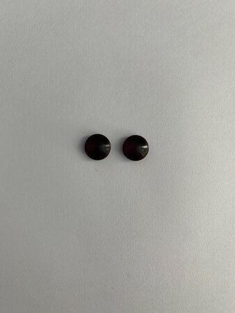 Set 2 knopen 12mm donkerpaars