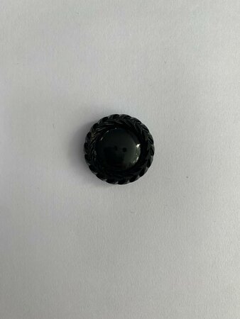 1 knoop 26mm zwart vlechtrand