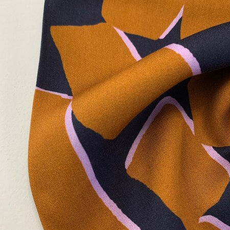 Editex - Bronze Bricks VISCOSE SATIJN