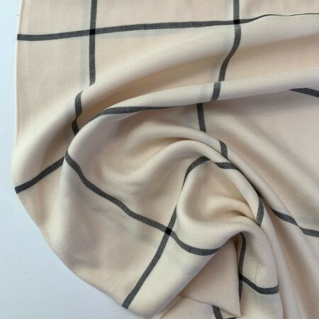 Editex/Knipmode - Windowpane VISCOSE
