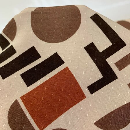 Editex/Knipmode - Warm Neutrals Assembled VISCOSE DOTS