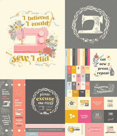 Art Gallery Fabrics - Sew Obsessed/PANEEL - POPLIN KATOEN