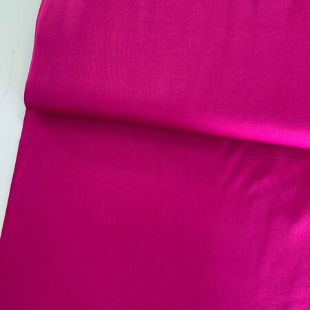 COUPON 50 CM A La Ville - Magenta VISCOSE SATIJN