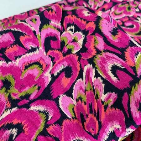 A La Ville - Pink ornaments VISCOSE