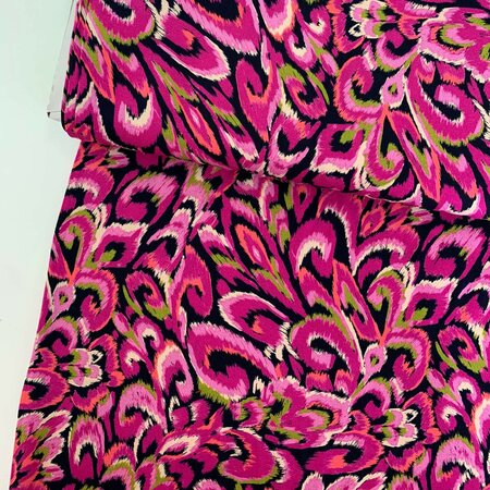 A La Ville - Pink ornaments VISCOSE