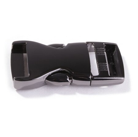 Ceintuur/tas en siergesp 25 mm gunmetal